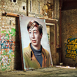 Graffiti in an abandoned house Photo effect - Graffiti in an abandoned house