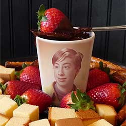 Strawberry in chocolate Photo effect - Strawberry in chocolate