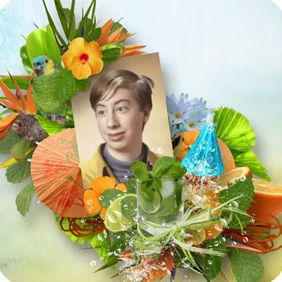 Cocktail of freshness and joyfulness Photo effect - Cocktail of freshness and joyfulness