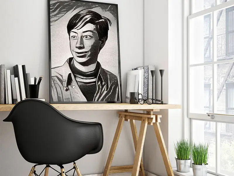 Portrait in bright room Photo effect - Portrait in bright room