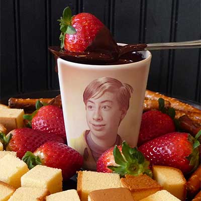 Strawberry in chocolate Photo effect - Strawberry in chocolate